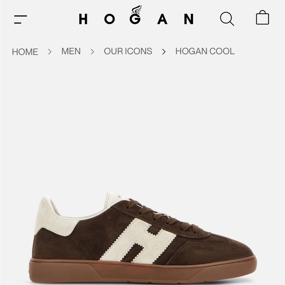 Hogan Chocolate and Cream Sneakers US10